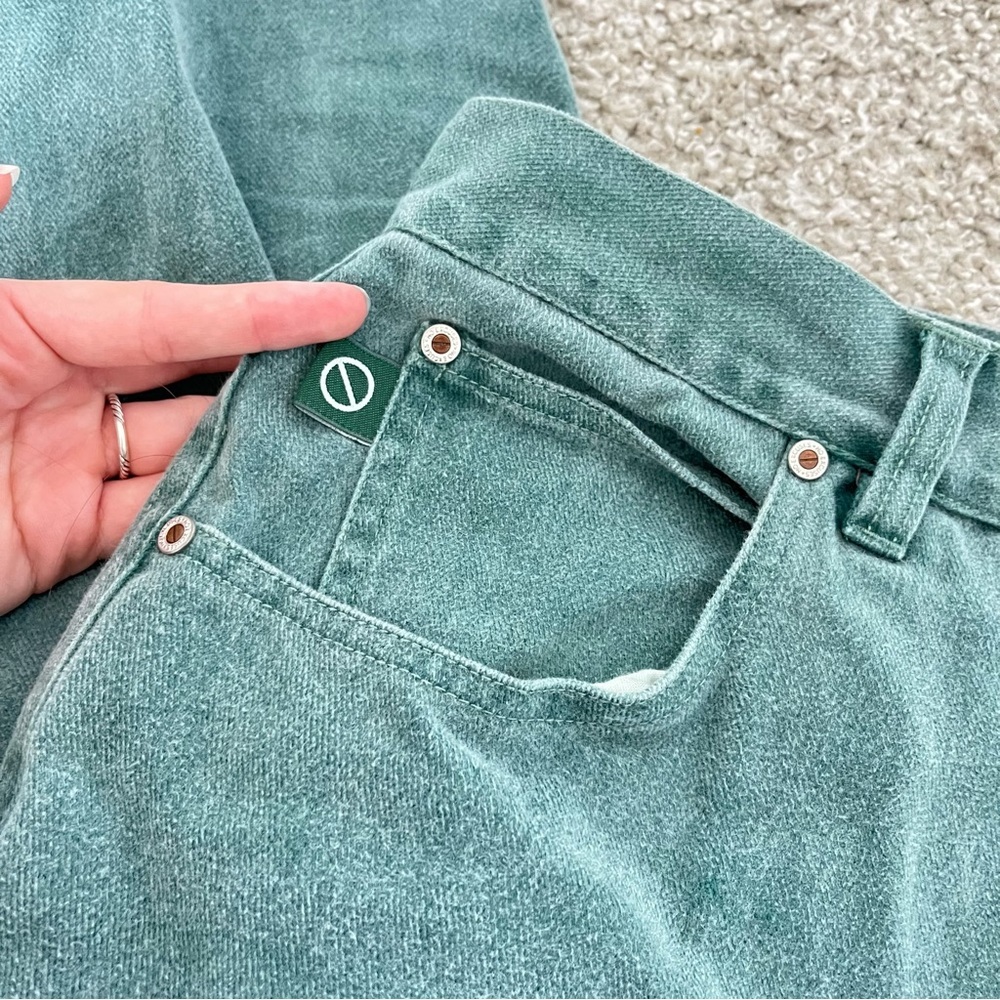 NO EXCUSES Vintage Green Mom Jeans Boyfriend sz. L - Picture 10 of 13